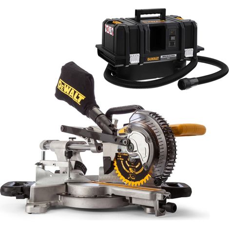 Dewalt DCS365N 18v Cordless XPS 184mm Mitre Saw XPS Bare + DCV586M Vacuum (1/4)