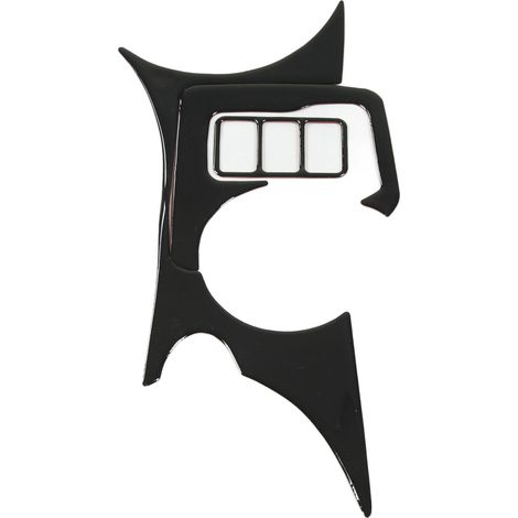 Support de gobelet central finition noir brillant, encadrement de bouton de chauffage, autocollant décoratif pour Nissan 370Z Z34 2009+ conduite à gauche (1/5)