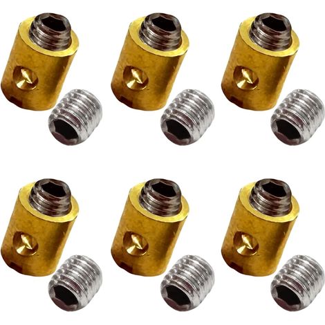 Serre Câble de Gaz Ø5x6mm Accélérateur Carburateur Poignée Tirage Rapide, Moto, Mobylette et Tondeuse - Ø5x6mm, Tirage Rapide, Kit de 6 Pièces (1/5)