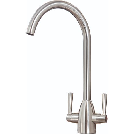 Orbit Marlo Kitchen Sink Mixer Tap Dual Handle - Brushed Nickel (1/4)