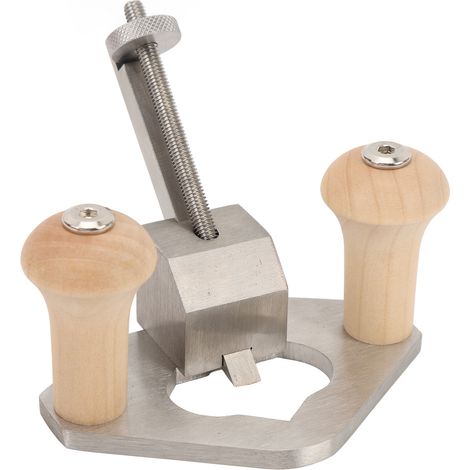 Rabot de défonceuse avec butée de profondeur et trou de base, rabot de défonceuse ergonomique en acier inoxydable, outil portatif pour le travail du bois, pour le rainurage et la finition précise du b (1/5)