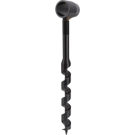 Perceuse manuelle noire haute dureté légère portable survie foret pour bois extérieur bricolage 19‑230mm (1/5)