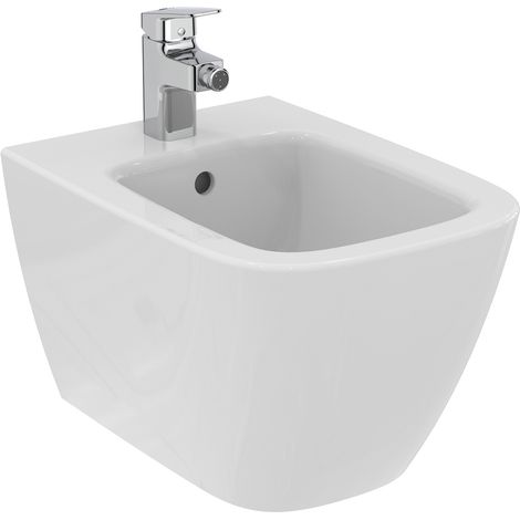 Ideal Standard I.Life S Wall Hung Bidet 355mm Wide - 1 Tap Hole (1/5)