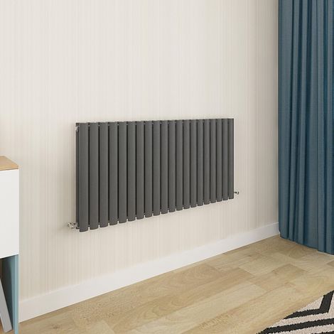 Biubiubath Oval Column Radiator 600x1180mm Double Anthracite (1/5)