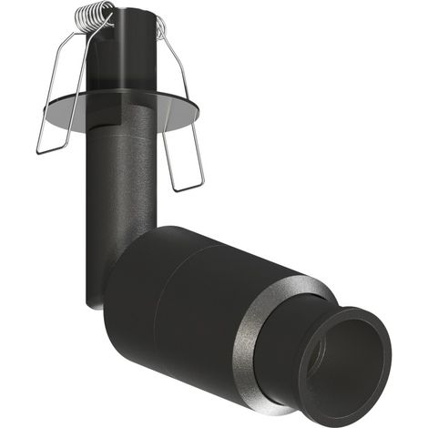 Spot Encastré Micro Zoom 2W Orientable 15-36° 4000K Noir Mat - Éclairage Technique Haute Efficacité Beneito & Faure (1/5)