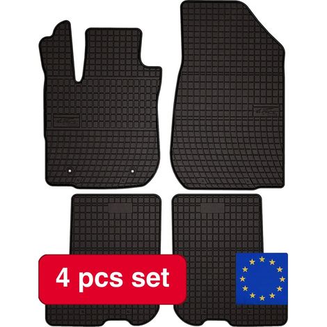 Passgenaue Gummifußmatten für Dacia Sandero II, 4-teilig, Füllung aus Kunstfasern, strapazierfähig, leicht zu reinigen (1/5)