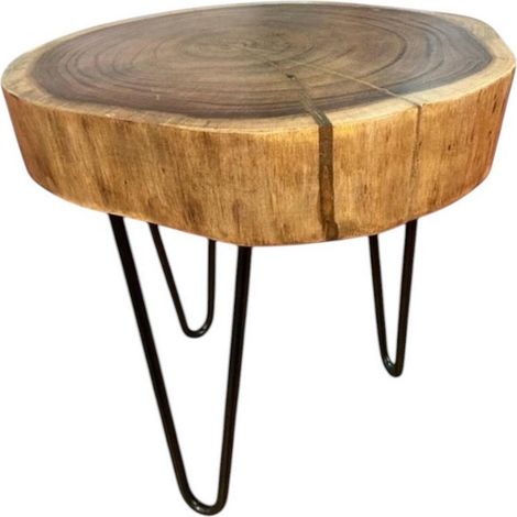 Round Stool - Wood - L40 x W40 x H40 cm