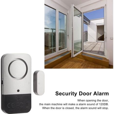Alarme de porte de sécurité, alarme de porte fenêtre 120db 4 ensembles pour hôtel (1/3)