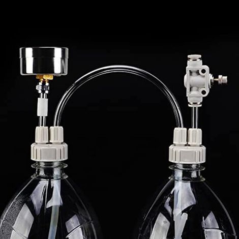 Kit de générateur de CO2 à monter soi-même pour aquarium, tube de valve avec manomètre pour aquarium (1/5)