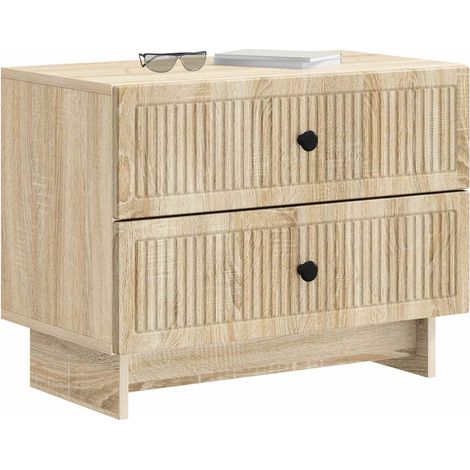 Comodino Armadio da Notte Mobiletto da notte con cassetto Rovere Sonoma 62 x 34,5 x 47,5 cm (1/5)