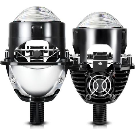 Autoscheinwerfer-Set mit 2,5-Zoll-LED-Projektorlinse, 6000K, 8000lm, 110W, kompatibel mit H4, H7, 9005 und 9006, IP67 wasserdicht. (1/5)