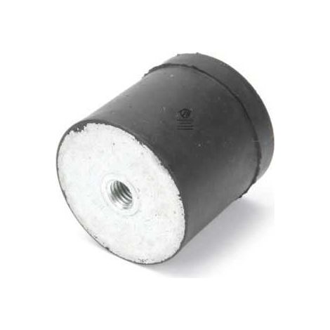 Silent bloc, plot antivibratoire universel 50 x 50 mm. Femelle M10 / Femelle M10 (1/4)