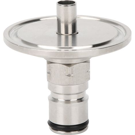 Adaptateur de poste à gaz 1,5 po avec raccord à bride tri-clamp et connexion à bille pour équipement de brassage de bière. (1/5)
