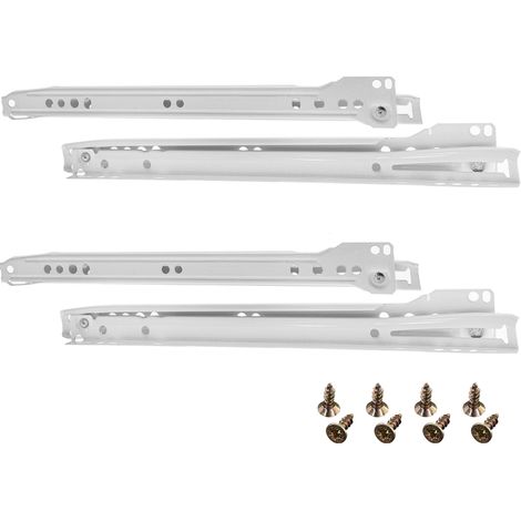 HELPMATE Set di 4 guide per cassetti, 300 mm, 2 paia, per cassetti, estraibili per cassetti, con materiale di fissaggio incluso (1/5)