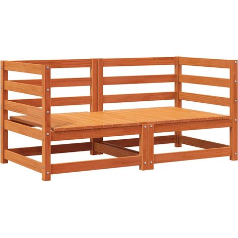 Divani Angolari Giardino 2pz Marrone Cera 70x70x67cm Legno Pino vidaXL (1/5)