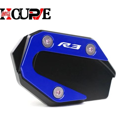 (YZFR3 Bleu) Extension de béquille latérale CNC pour moto, compatible avec YAMAHA YZF-R3, YZF-R25, MT-03, MT-25, YZF MT R3 R25 maxpower (1/4)