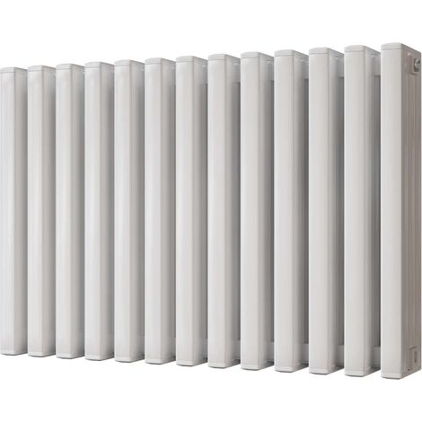 Temple - White Square Tube Column Radiator H600mm x W886mm