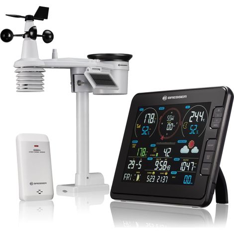 EXPLORE SCIENTIFIC WSX3001 Stazione meteo professionale 7 in 1 con connessione wi-fi, nera (1/4)