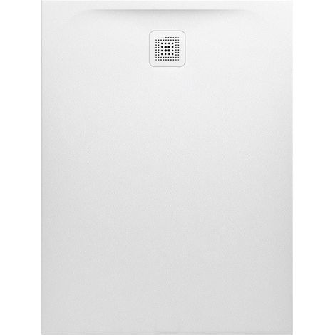 Receveur de douche rectangulaire LAUFEN PRO, bonde côté court 1200 x 1000 x 33 mm blanc mat LAUFEN