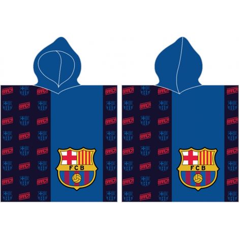 Toalla de baño con capucha de algodón del FC Barcelona