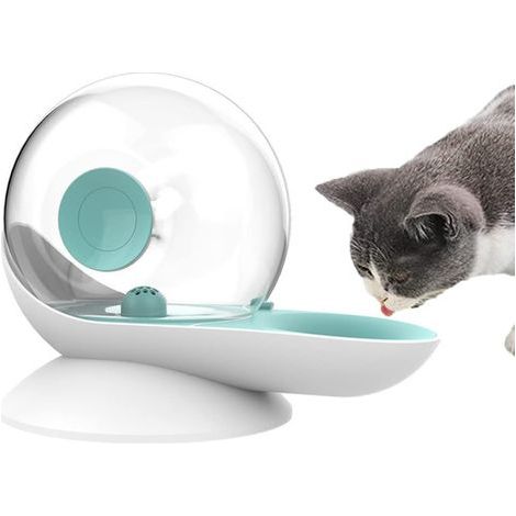 Distributeur d'eau Automatique pour Chien Chat, en Forme d'escargot, Abreuvoir à gravité pour Animaux domestiques, Fontaine Transparente Distributeur de Bol d'eau pour Chien Chats, 2.8 L (1/5)