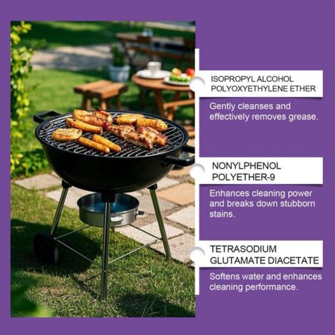 Action Rapide Heavy Duty Dégraissant Barbecue Spray, 120ML BBQ Nettoyant Dégraissant, Nettoyant Four Dégraissants Puissants