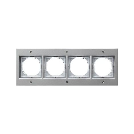 GIRA 021465 TX44 TELAIO DI FINITURA A 4 VIE (WG UP) COLORE ALLUMINIO