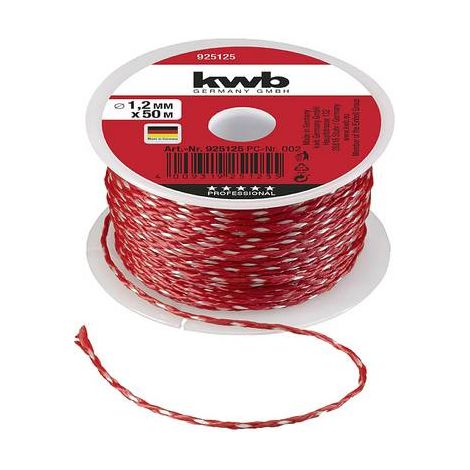 kwb 925125 Cordon de maçonnerie 1,2 mm rouge 50 m X998382 (1/3)