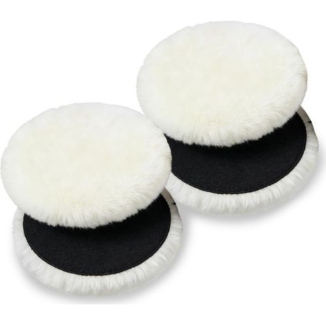 Douille de polissage compatible avec les broyeurs excentriques, 4pcs 125mm disques de polissage pour les broyeurs excentriques de voitures, phares, sols en liège, etc. (1/5)