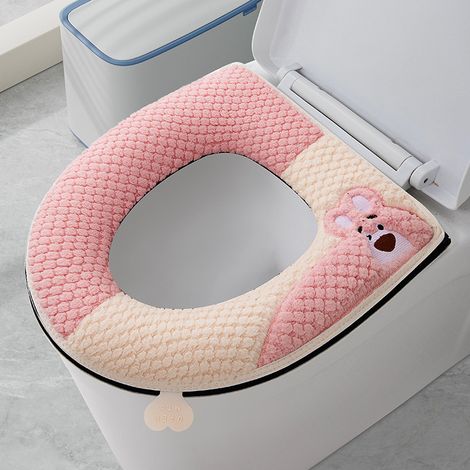 Dicker, beheizter, wiederverwendbarer, waschbarer und weicher Toilettensitzbezug, der einfach zu montieren ist und hohen Komfort bietet.