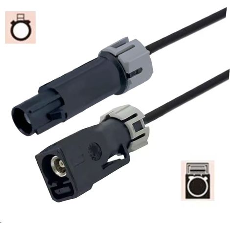 Enchufe de cable impermeable Fakra A RG174 de 7 m