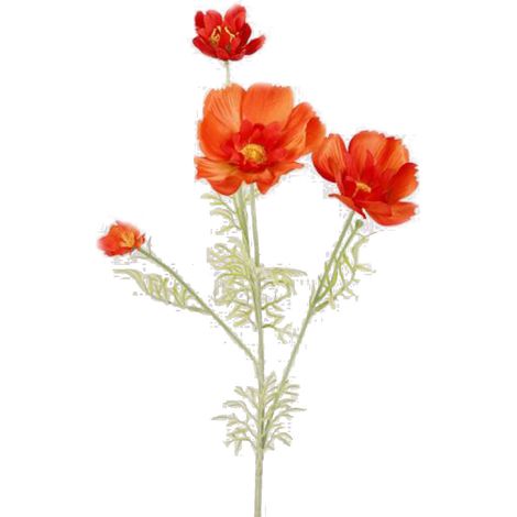 Künstlicher Galsang mit langem Stiel, orange Farbe, resistent gegen (1/5)