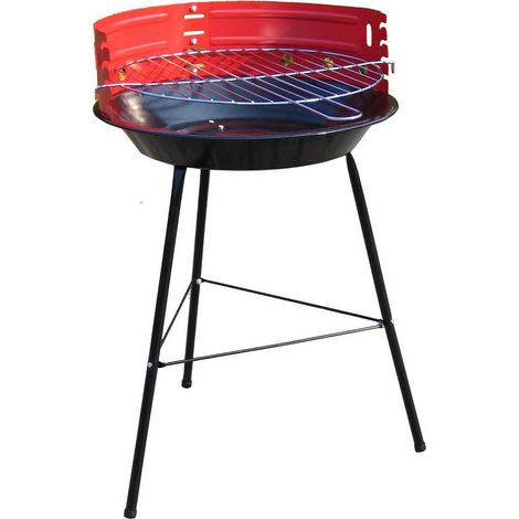 Standardrundgrill + Windschutz 35cm, Höhenverstellbar