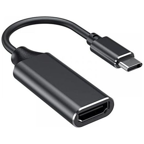 (noir)Adaptateur USB C vers HDMI, adaptateur Type C vers HDMI 4K pour MacBook Pro 2018/2017, iPad pro 2018, Samsung note 9/s9, Huawei mate 20