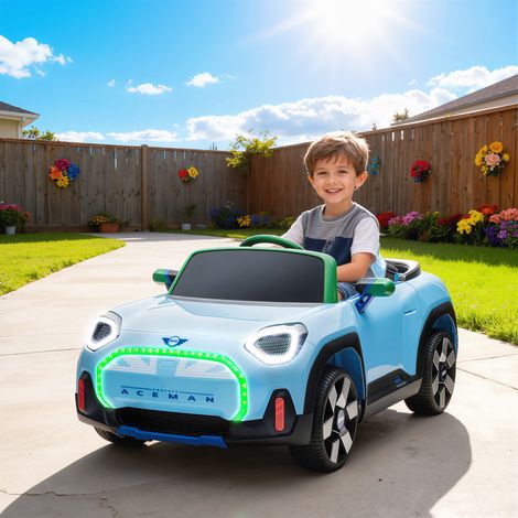 Coche Eléctrico para Niños de +3 Años MINI Concept Aceman con Bluetooth Mando a Distancia Motor Doble Azul (1/5)