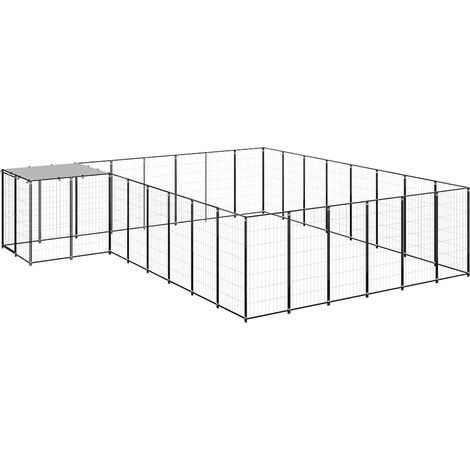 Chenil Noir 15,73 m² Acier