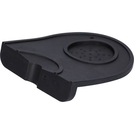 Tapis de tasseur à café en silicone antidérapant avec support de tassage d'angle - Accessoires pour machines à café (1/5)