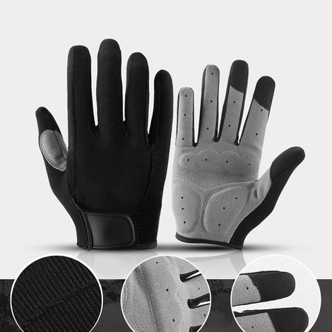 de Vélo à écran Tactile de Cyclisme SBR avec Poignée en Silicone et Paume Rembourrée Absorption des Chocs Respirante pour Hommes Femmes Vélo de Route VTT Déplacements (1/5)