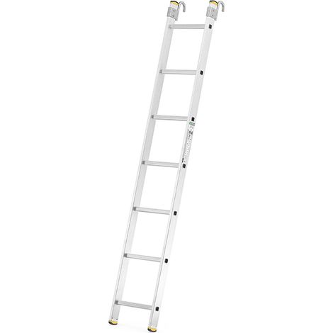Echelle simple 10 échelons - Hauteur atteindre 2.80m - Largeur 0.35m - Crochet ouverture 55mm - 8110-CR
