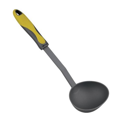 Cazo para servir de la serie "Aiala" libre de BPA fabricado en nylon color negro con mango de silicona (1/2)