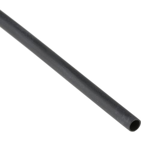 Gaine thermorétractable RS PRO, Dia. 3mm Noir rétreint 3:1, 1.2m ( Prix pour 1 ) (1/2)