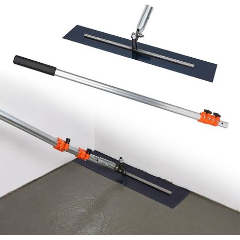 Planche à béton réglable 60 x 10 cm, répartiteur de béton avec articulation (1/5)