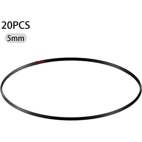 20 Stück/Beutel Sortierte Reparaturgummiriemen für Blockflöten, 110-145 mm, Mix-Kassettenriemen