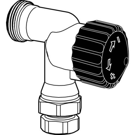 HEIMEIER Cuerpo de válvula termostática RVT DN 10, forma axial, M 30 x 1,5, 50520312