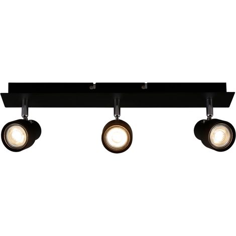 Faretto da soffitto LED Lampada da soffitto 3xGU10 incl. orientabile e girevole 5W Nero Briloner (1/5)
