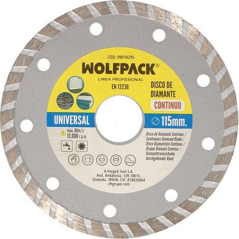 Disque diamant 115 mm. Travail général continu (1/4)