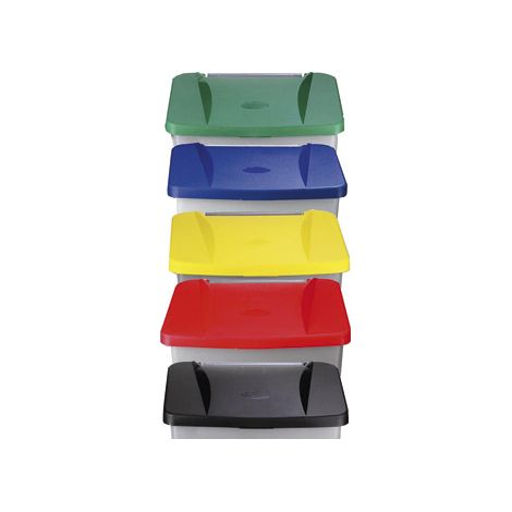 Contenedor Bas. 120 Lt Rue/Pedal Tapa Pl Verde Denox