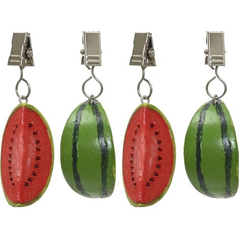 Kaemingk Tischdeckengewichte Wassermelone 5 x 3 cm 4 Stück - Polyresin (1/2)