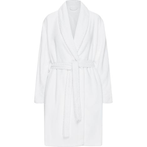 Bata de baño Jolanda para mujer - blanca L/XL (1/5)