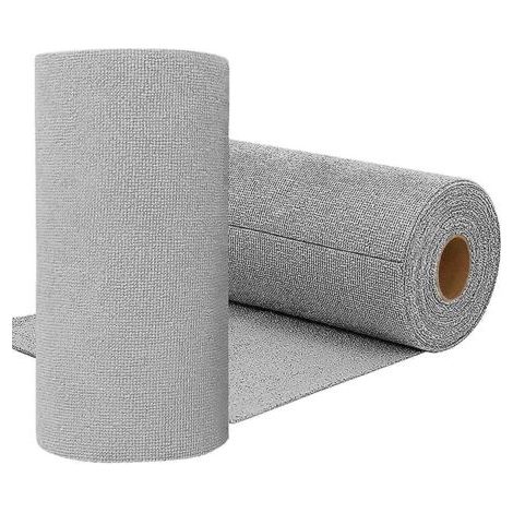 Graues Mikrofasertuch, 2 Rollen, wiederverwendbar (1/5)